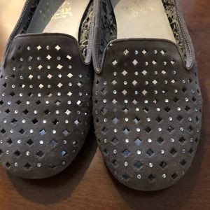 Leather Sparkle Loafers Size 40